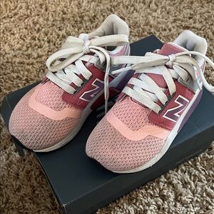 New Balance Kids Sneakers in Pink and White